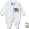 Baby Boys' Royal Blue Layette Set 100% Cotton-0