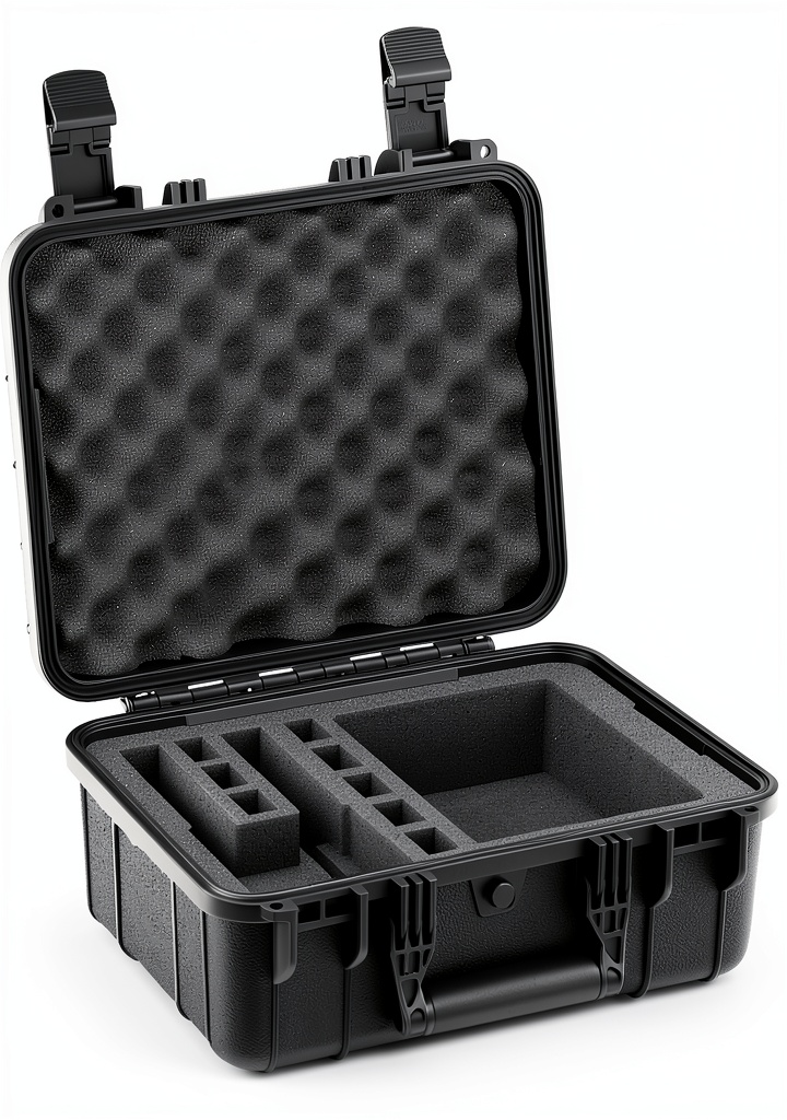 Condition 1 hard pistol case on a shooting range