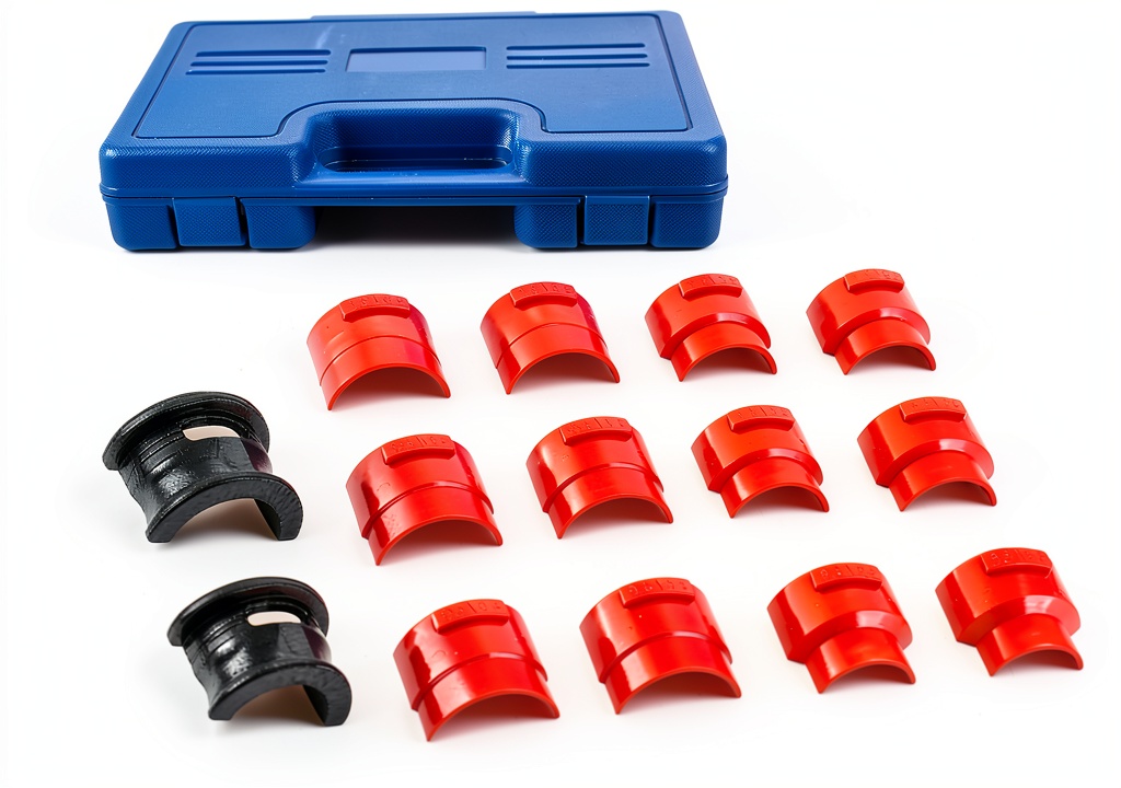Installing Motorcycle Fork Seal Driver Kit TEMSONE Powersports on a wooden workbench